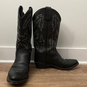 Black cowboy boots